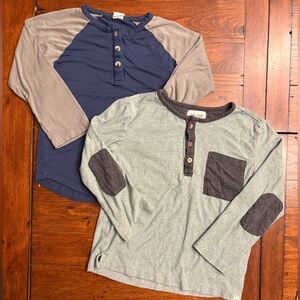 Me & Henry Kate Quinn Cotton Bamboo Viscose Henley Shirt Bundle Set  Sz 6-7